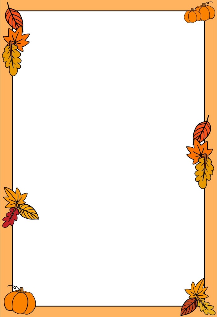 Fall Page Borders 10 Free PDF Printables Printablee