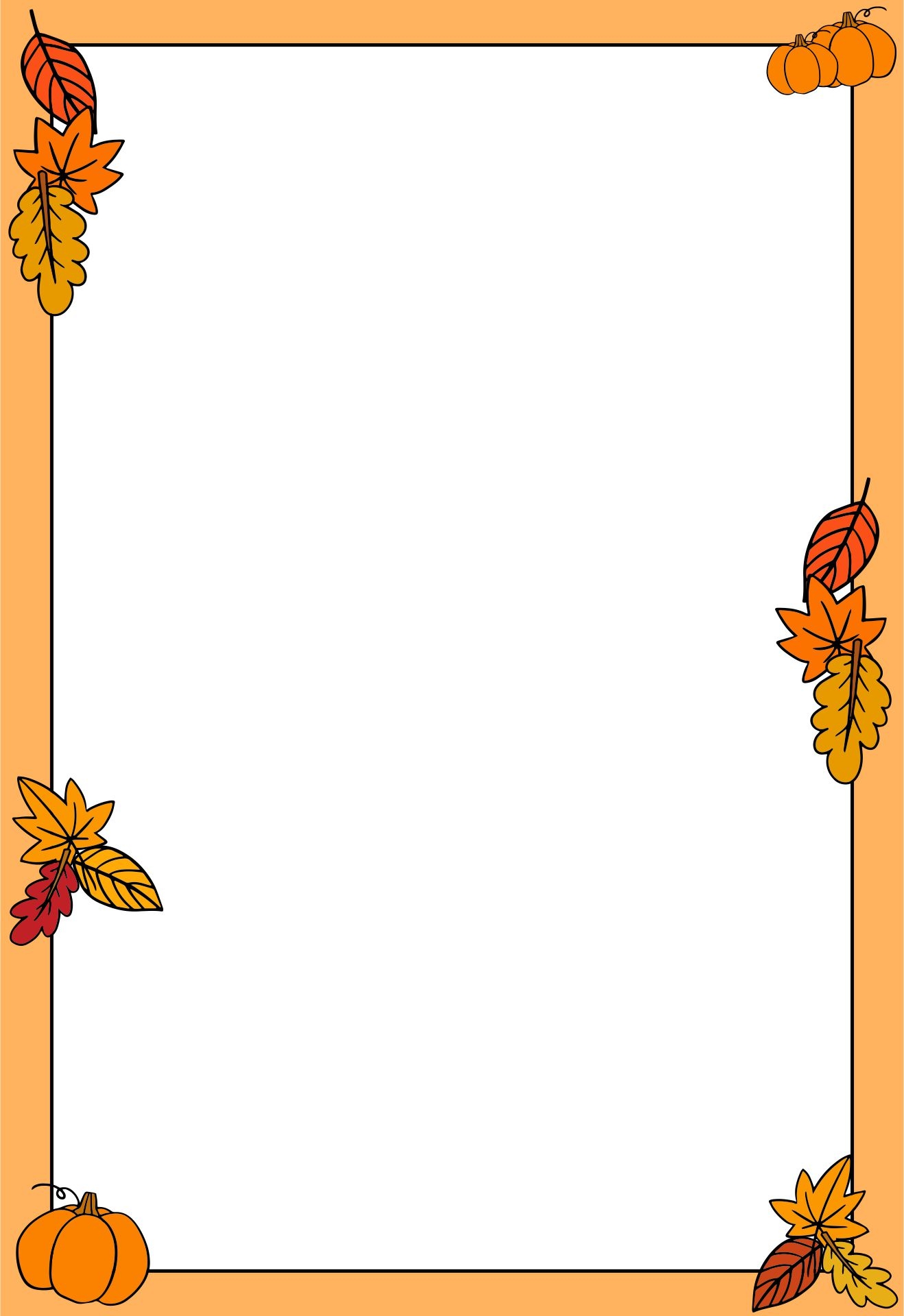 Fall Page Borders 10 Free PDF Printables Printablee