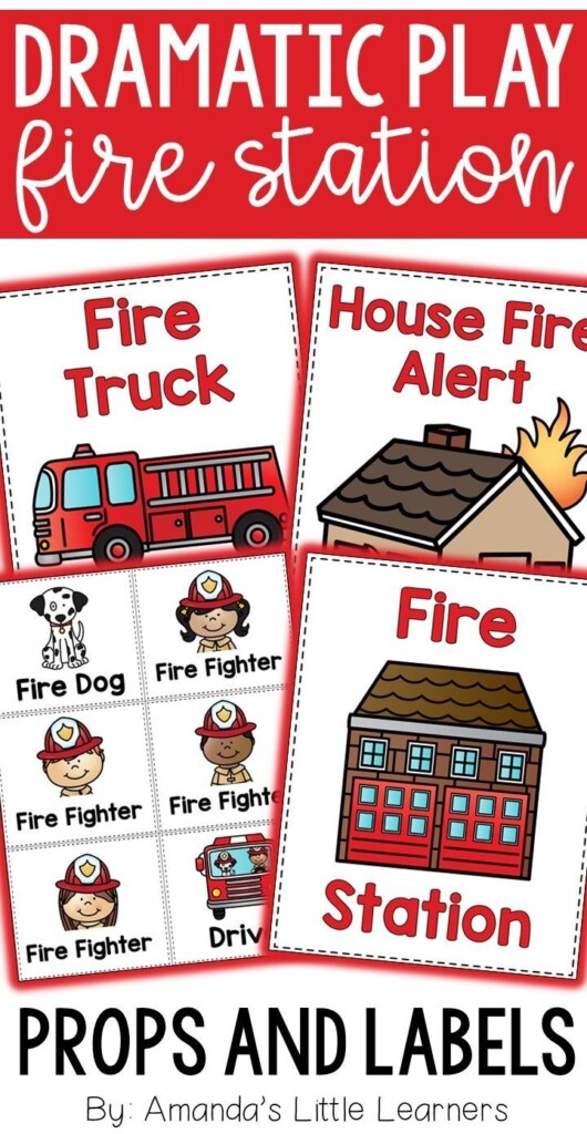 Fire Station Dramatic Play Printables Free