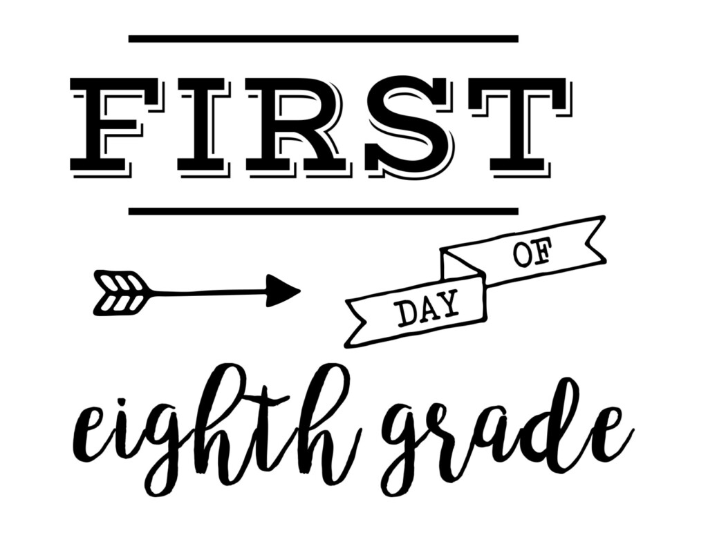 First Day Of School Sign Free Printable Paper Trail Design