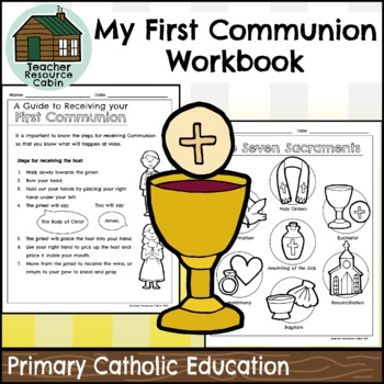 First Holy Communion Workbook Primary Catholic Education Eucharist