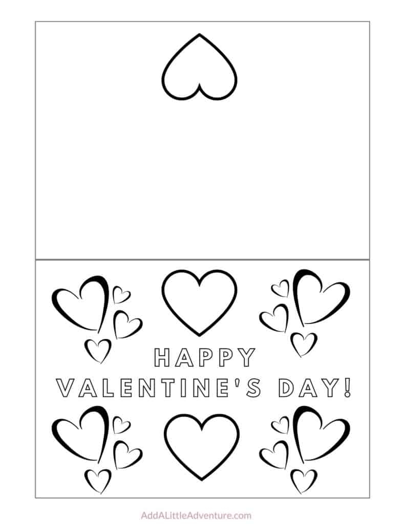 Foldable Printable Valentine Cards