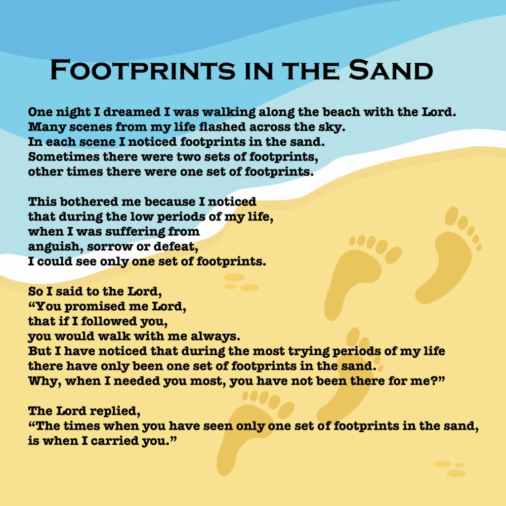 Footprints In The Sand 10 Free PDF Printables Printablee