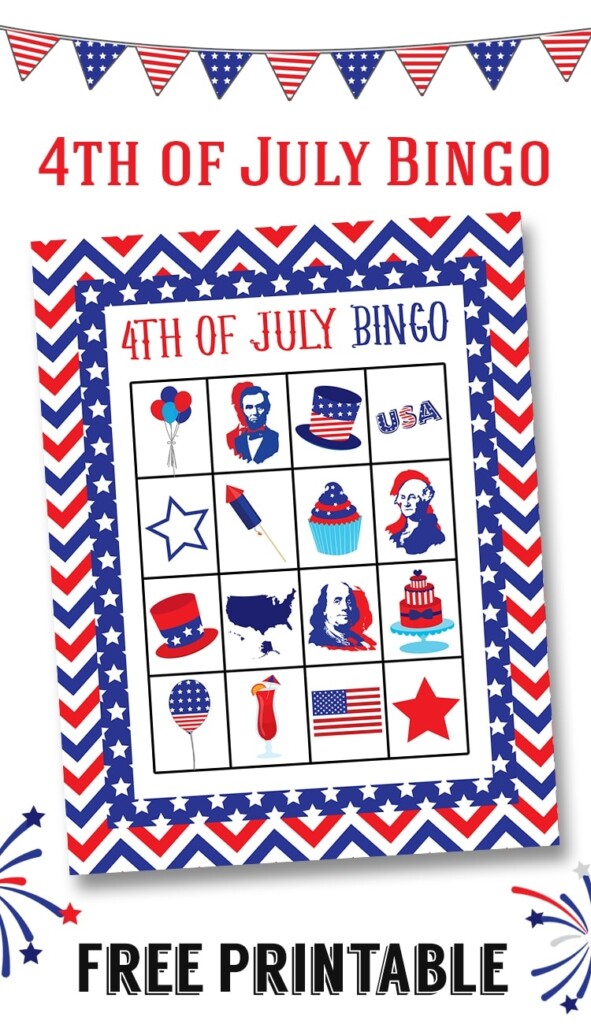 FREE 4th Of July Bingo Printable Lil 39 Luna