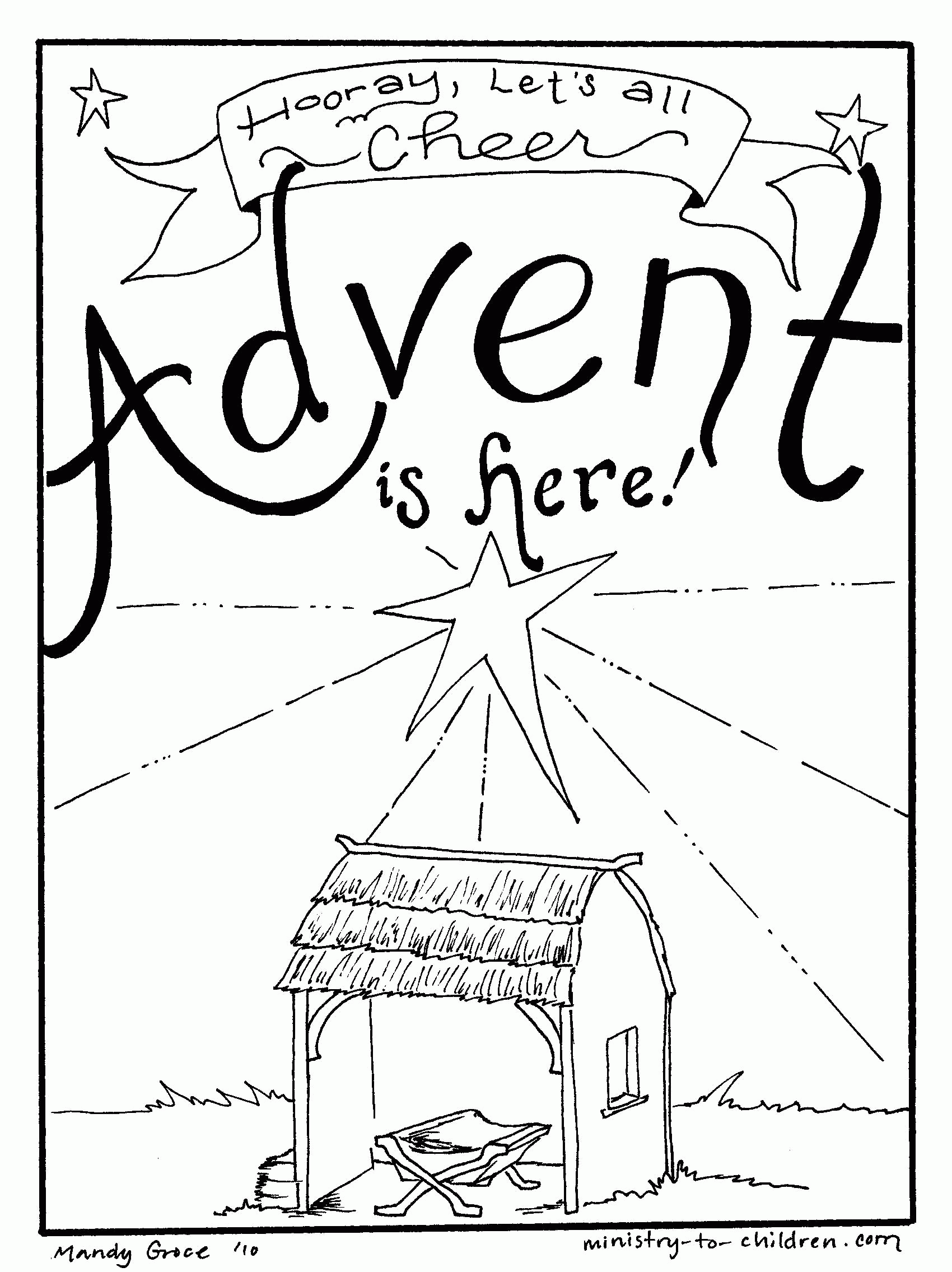 Free Advent Coloring Pages For Kids Christmas Printables Coloring Home