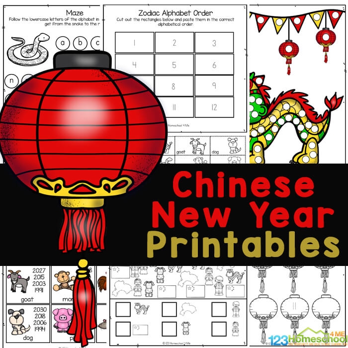 FREE Chinese New Year Worksheets