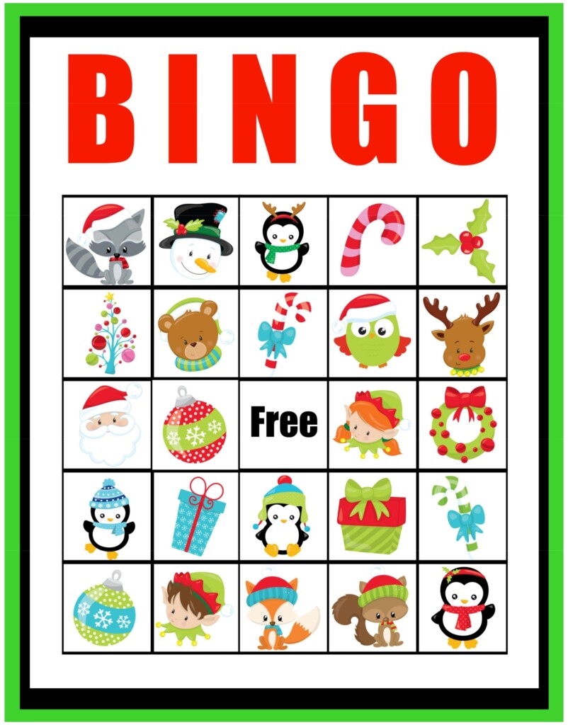 Free Christmas Bingo Template
