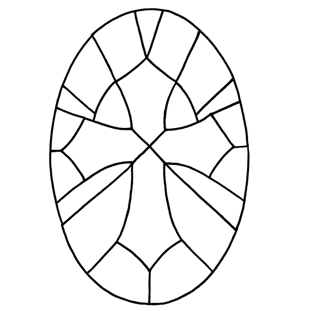 Free Cross Bevel Panel Pattern Stained Glass Patterns Free Stained 