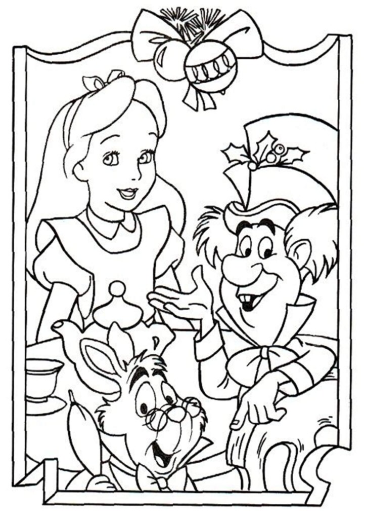 Free Easy To Print Alice In Wonderland Coloring Pages Tulamama