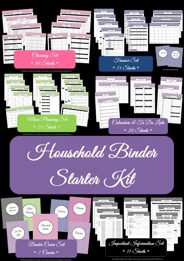 Free Editable Printable Home Management Binder