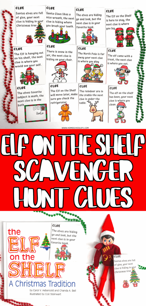 Free Elf On The Shelf Scavenger Hunt Printable