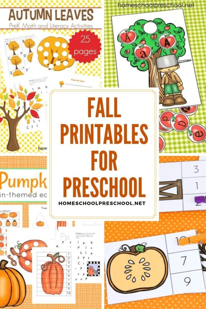 Free Fall Printables For Preschool Themes And Units Fall Preschool 