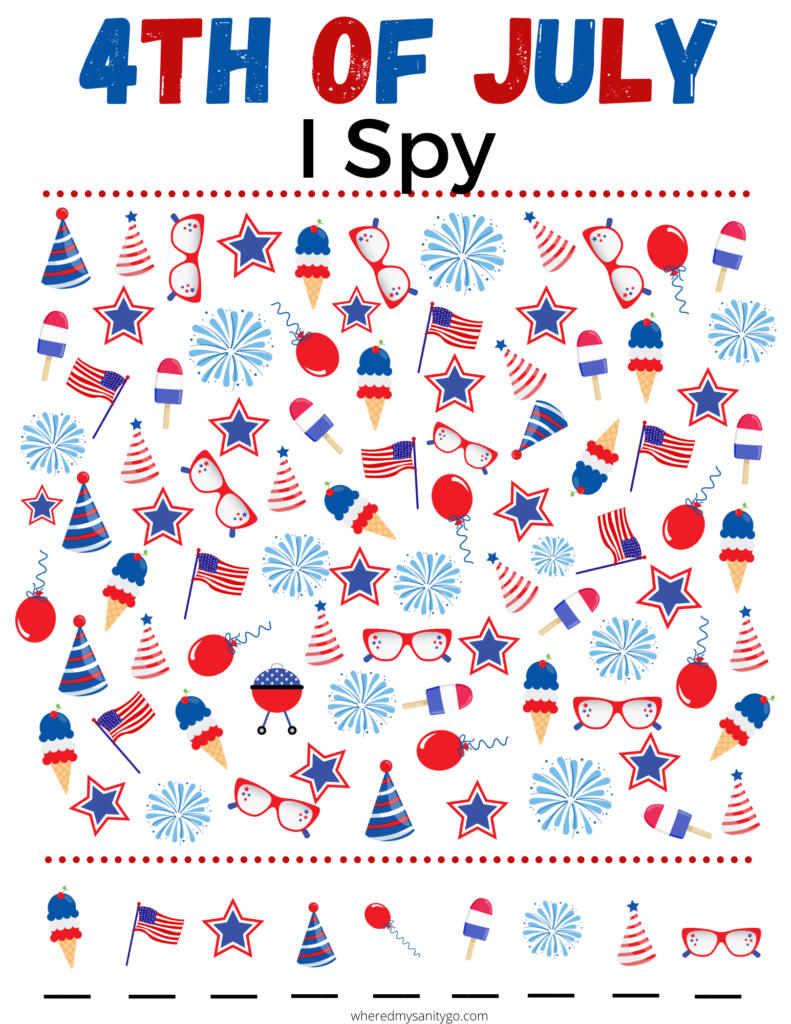 Free Fourth Of July Printables For Kids