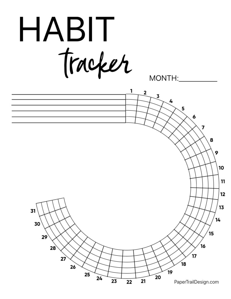 Free Habit Tracker Printable