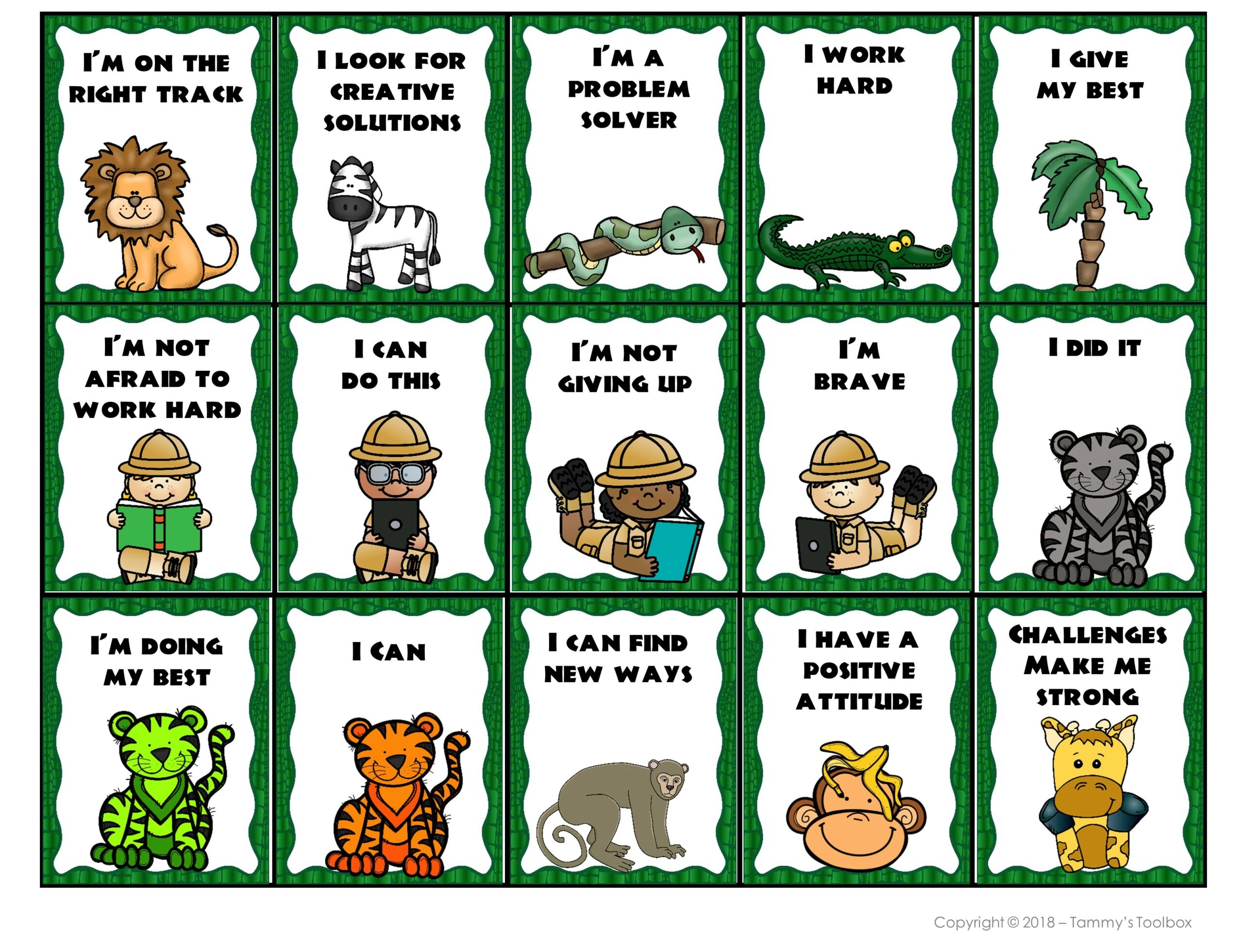 Free Jungle Themed Classroom Printables Printable Templates