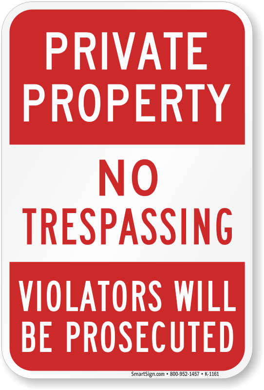 Free No Trespassing Sign Template Printable Templates