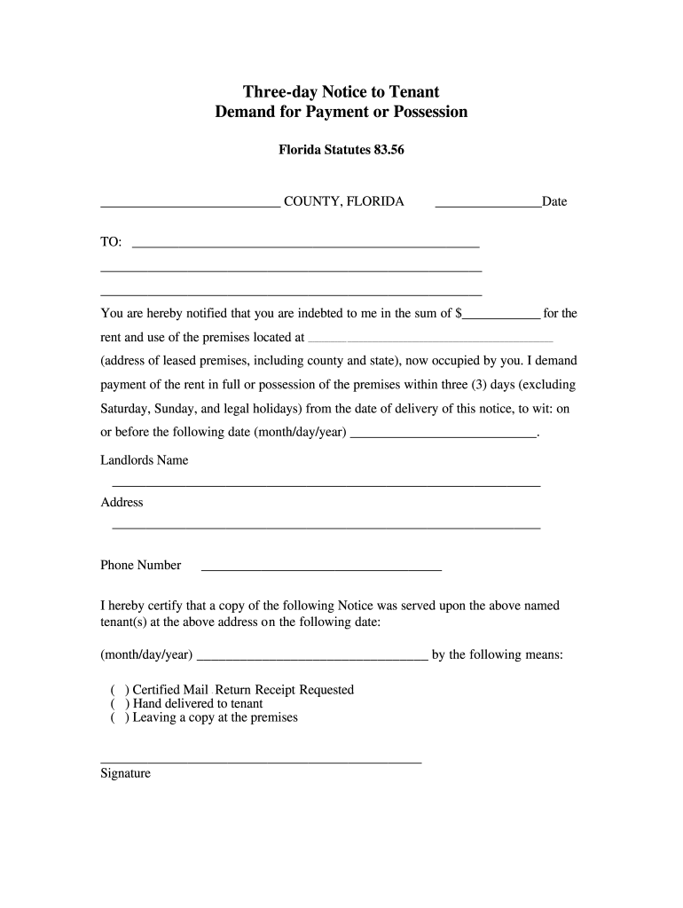 Free Printable 3 Day Eviction Notice Printable Form Templates And Letter