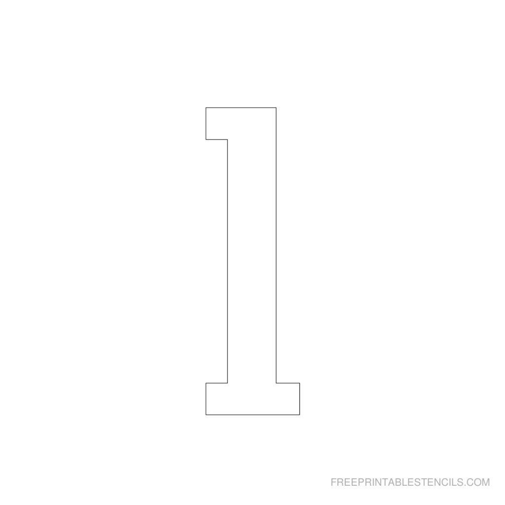 Free Printable 3 Inch Number Stencils 1 10