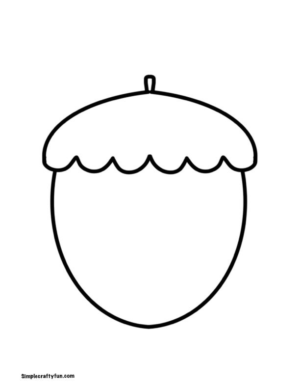 Free Printable Acorn Crafts And Templates