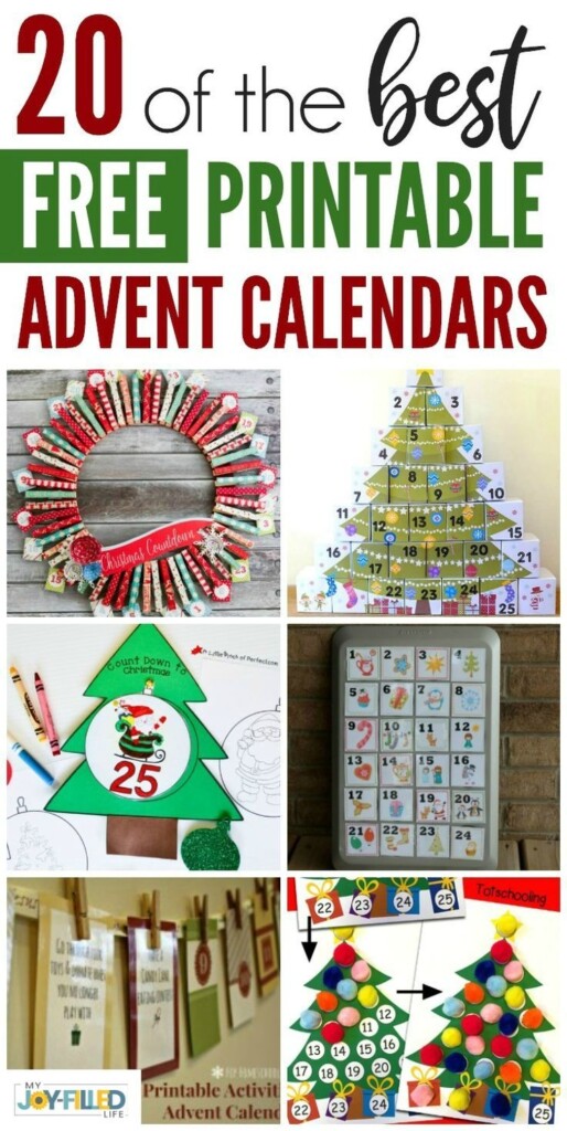 FREE Printable Advent Calendars Printable Advent Calendar Advent 