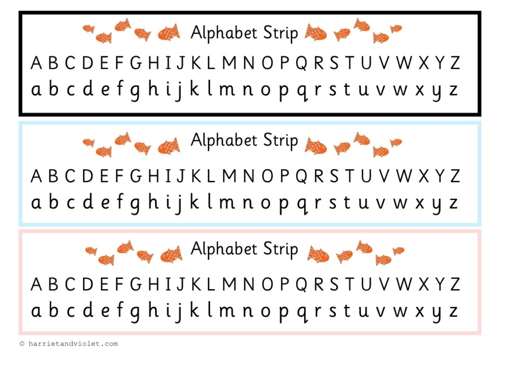 Free Printable Alphabet Strip Printable Templates