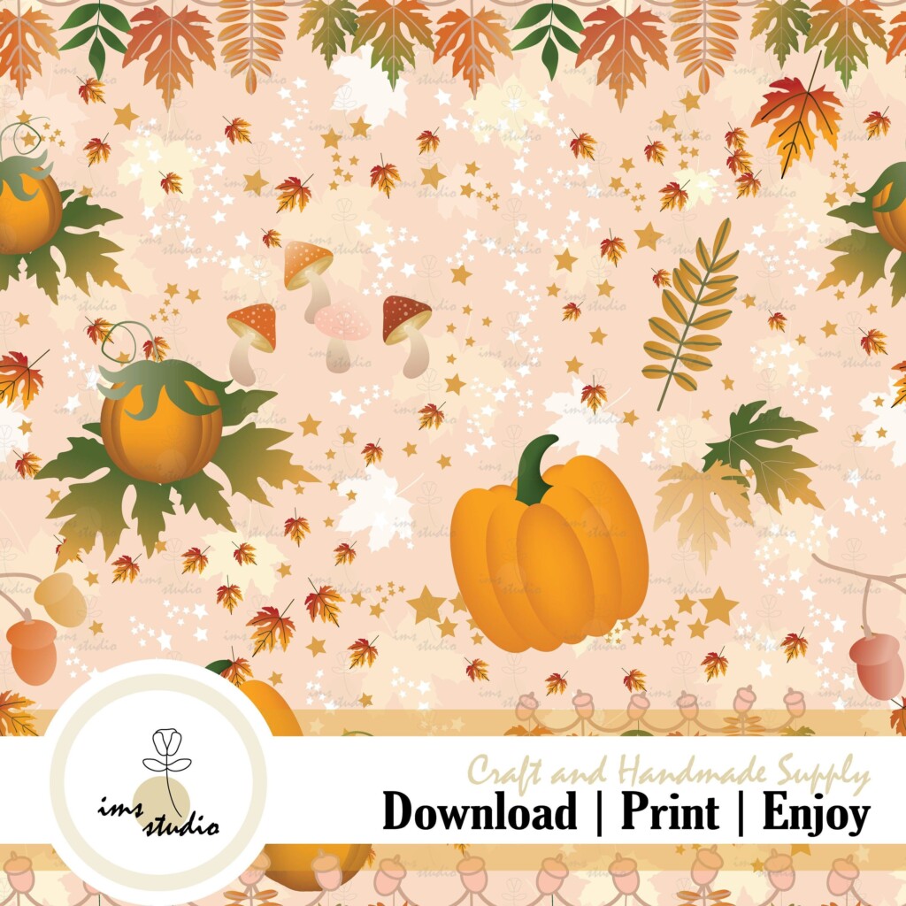Free Printable Autumn Scrapbook Paper Free Printable Download