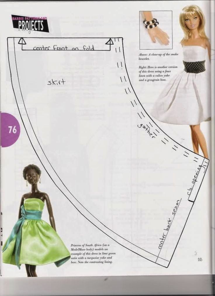 Free Printable Barbie Clothes Patterns Pdf