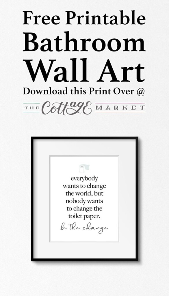 Free Printable Bathroom Wall Art Artofit