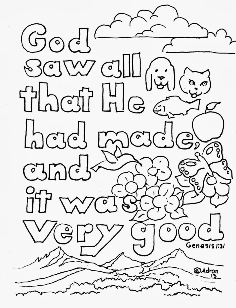 Free Printable Bible Story Coloring Sheets Printable Calendars AT A 