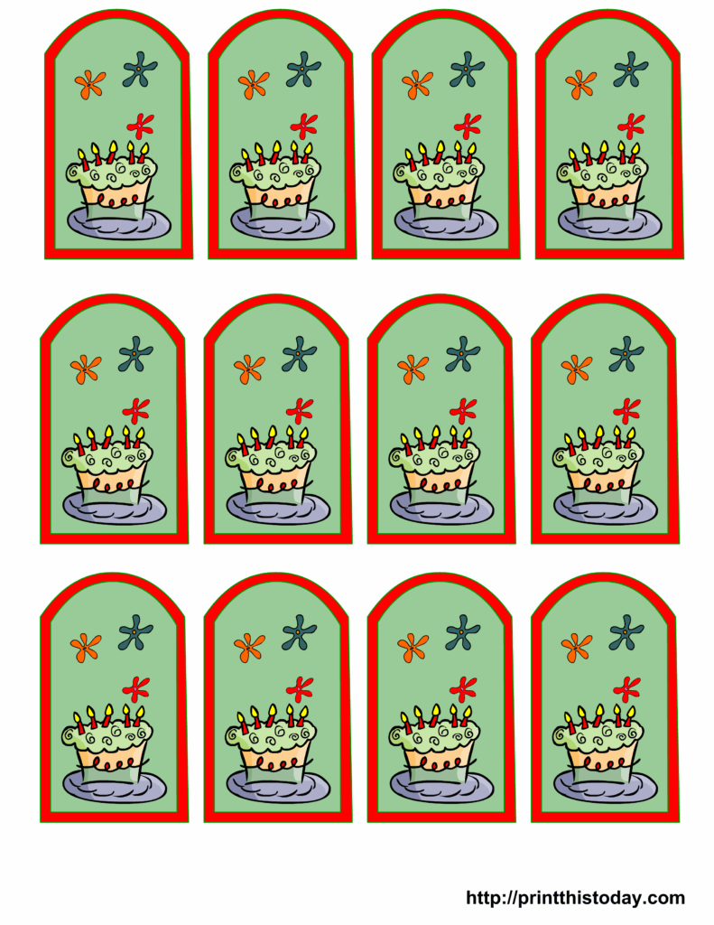 Free Printable Birthday Favor Tags
