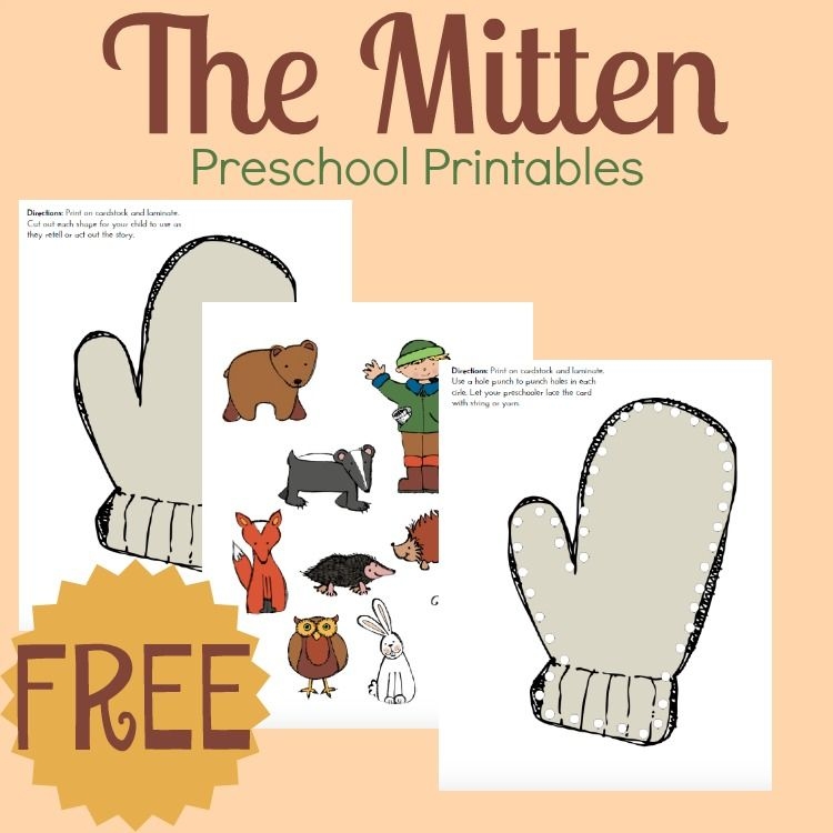 Free Printable Book The Mitten