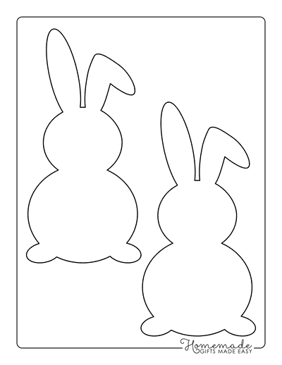Free Printable Bunny Templates For Spring Easter Crafts Bunny 