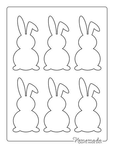 Free Printable Bunny Templates For Spring Easter Crafts