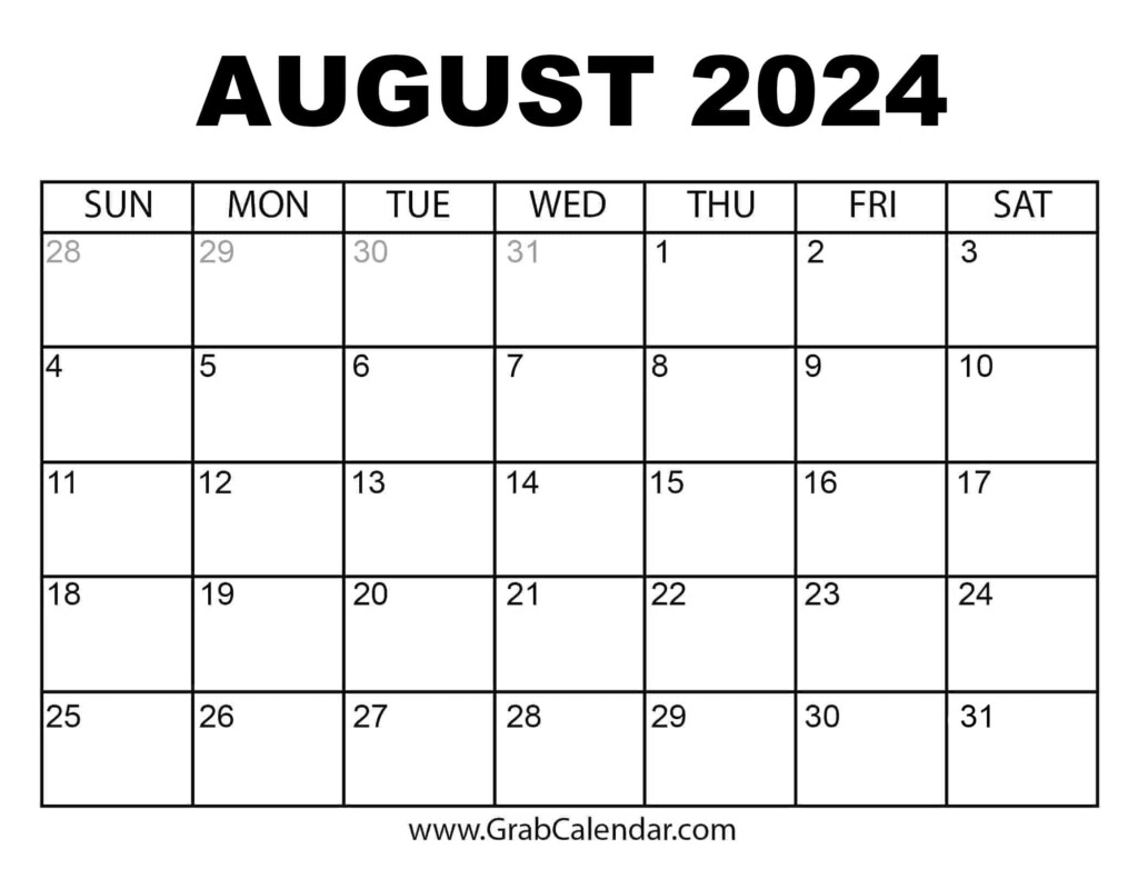 Free Printable Calendar 2025 Monthly August Alica Coote