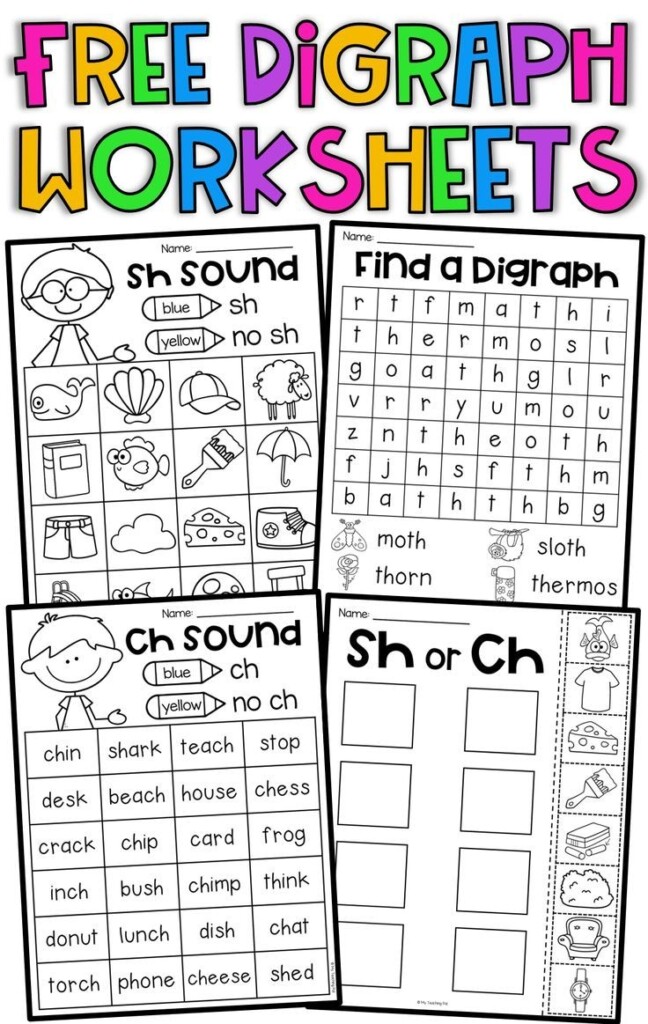 Free Printable Ch Digraph Worksheets Printable Worksheets