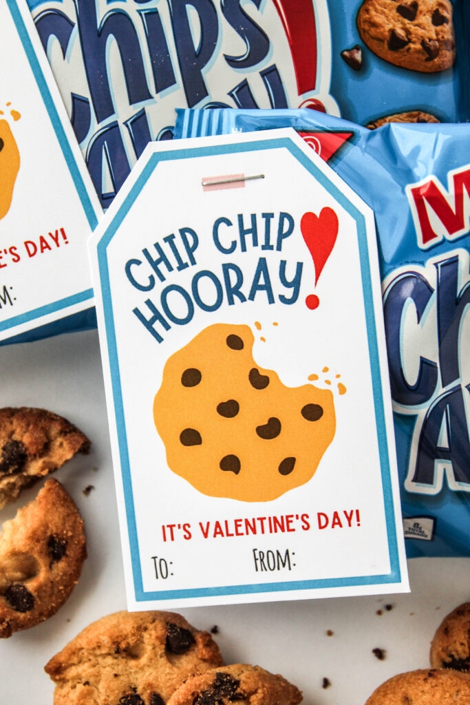 Free Printable Chip Chip Hooray Valentine Tags Baking You Happier