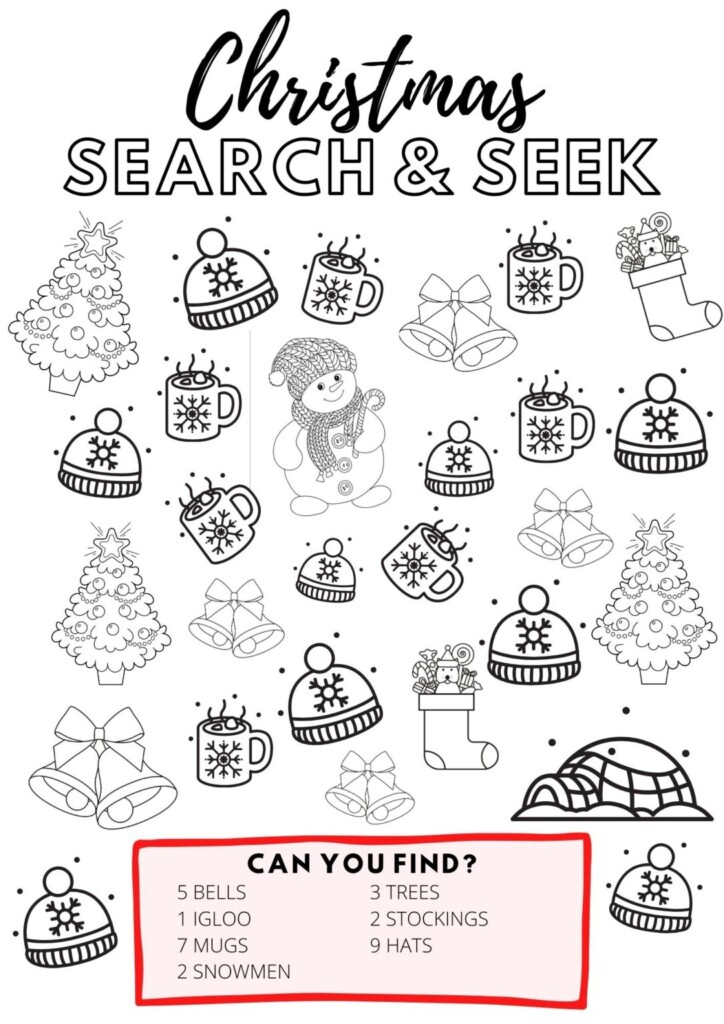Free Printable Christmas Activity Pages