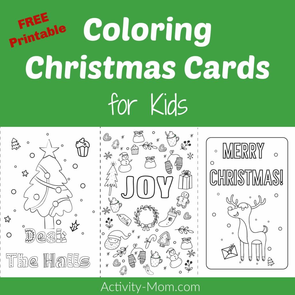 Free Printable Christmas Cards To Color
