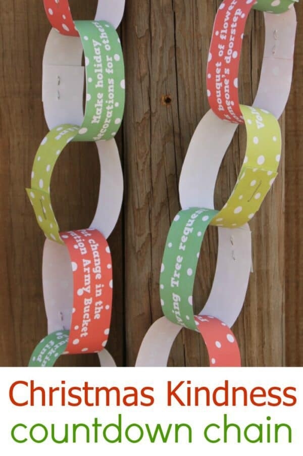 Free Printable Christmas Chain Countdown
