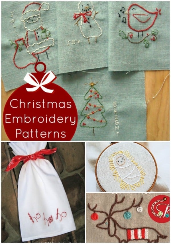 Free Printable Christmas Embroidery Patterns