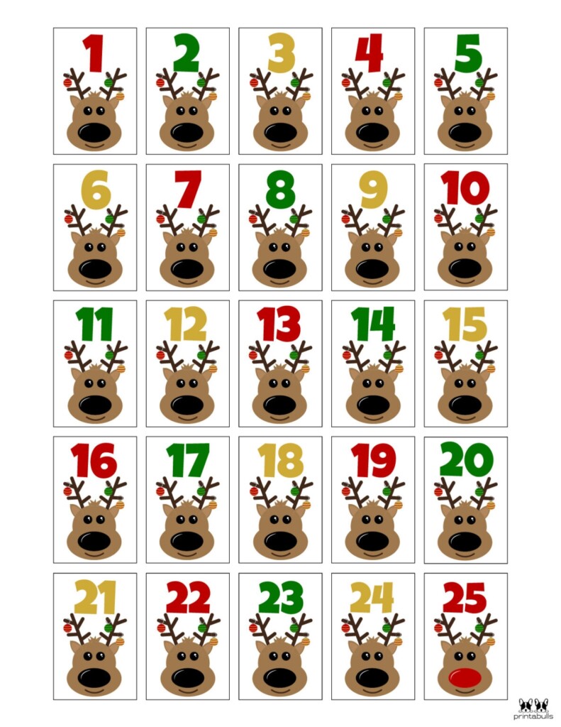 Free Printable Christmas Numbers 150