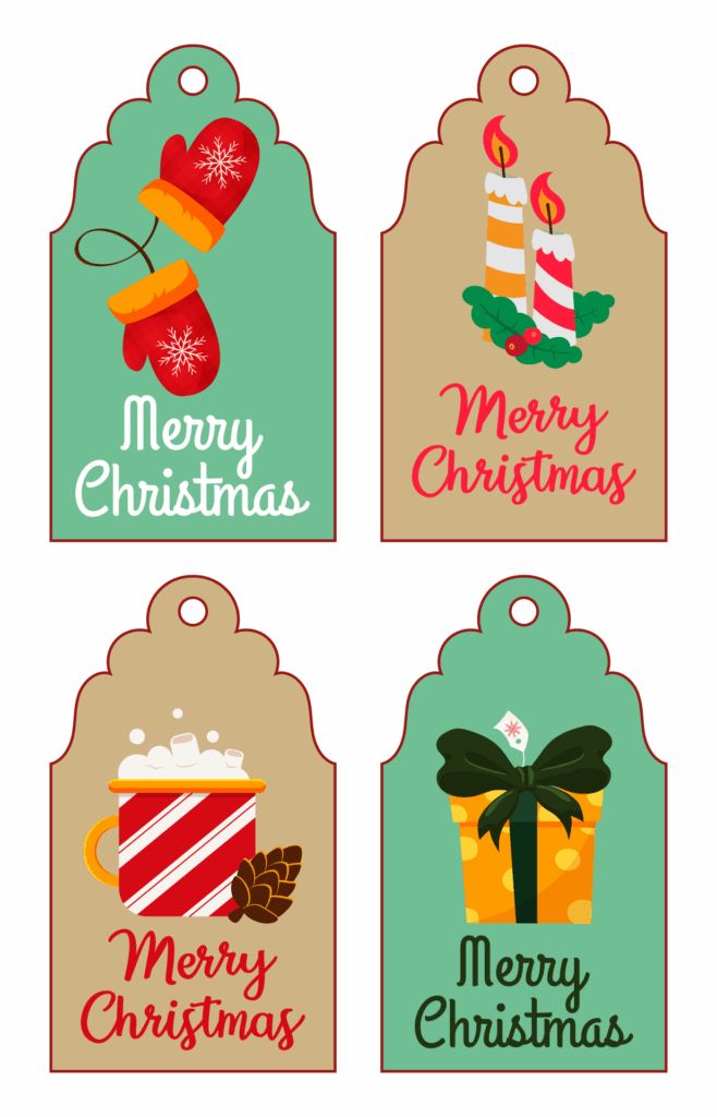 Free Printable Christmas Tags Templates