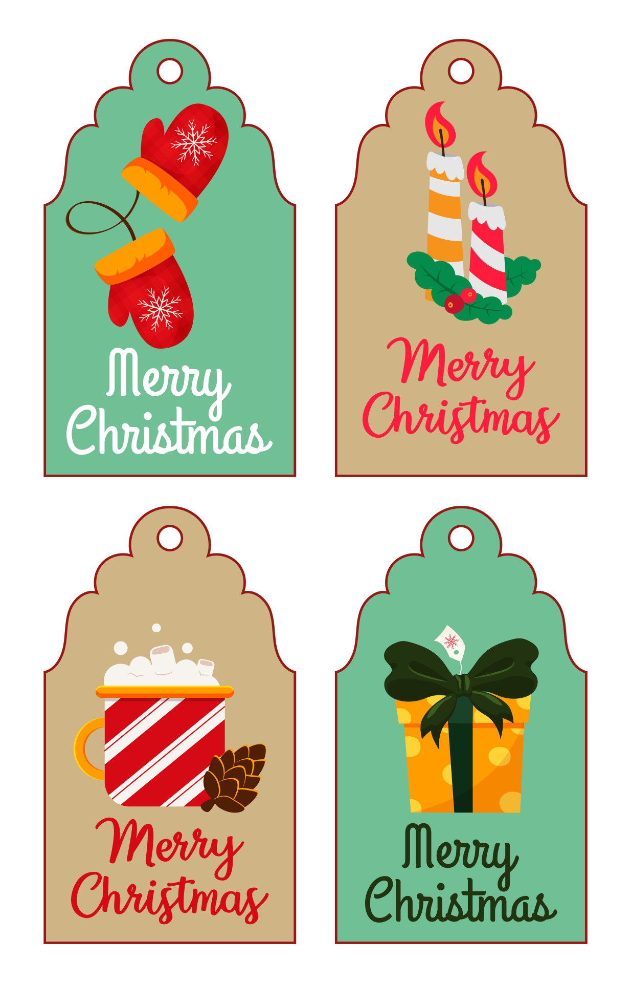 Free Printable Christmas Tags Templates