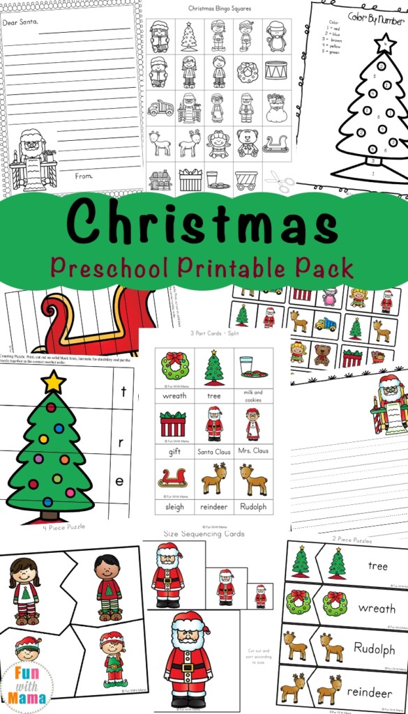 Free Printable Christmas Worksheets Fun With Mama