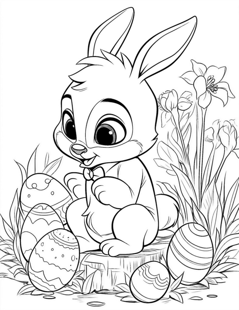 Free Printable Coloring Pages Easter Bunny Download Free Printable 
