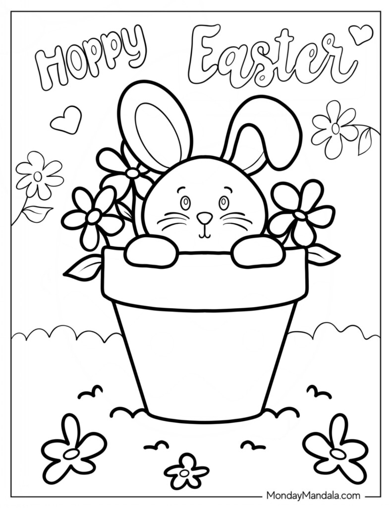 Free Printable Coloring Pages Easter Bunny Download Free Printable 