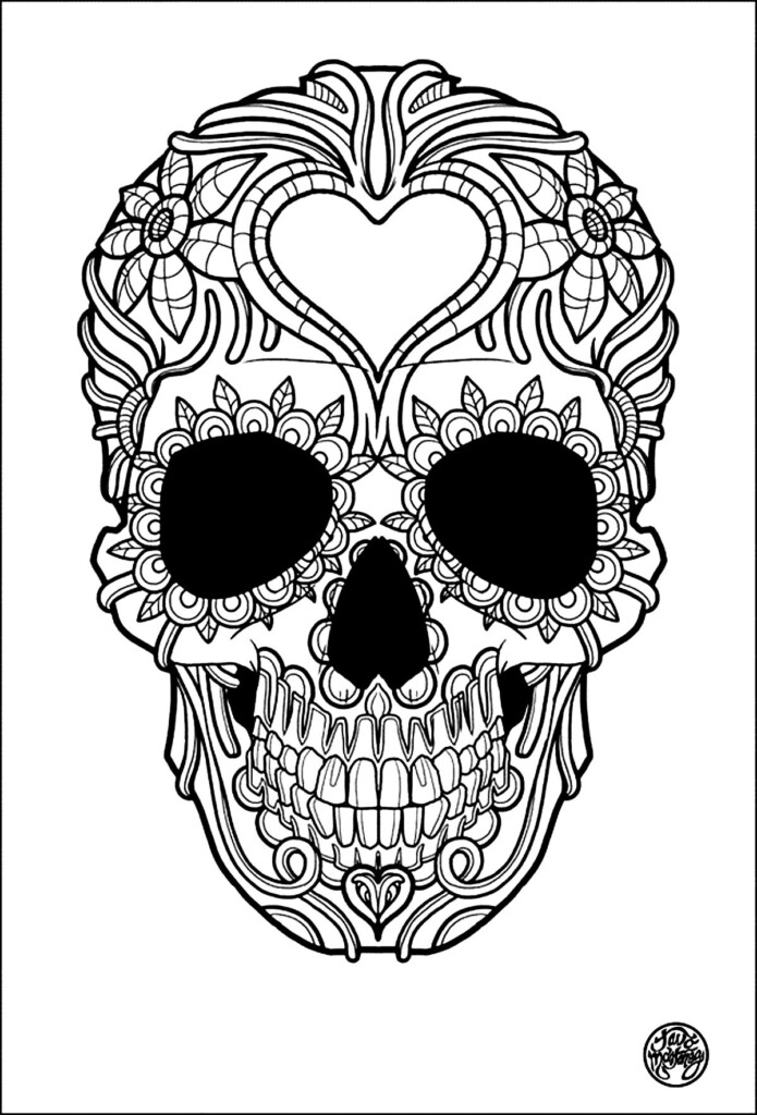 Free Printable Coloring Pages Sugar Skulls
