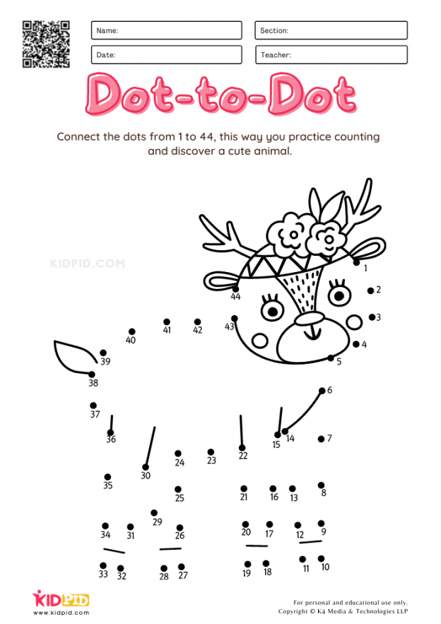 Free Printable Connect The Dot Worksheets