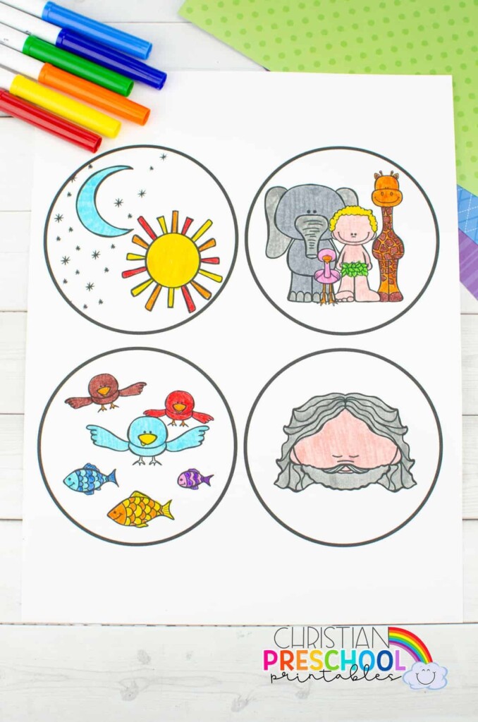 Free Printable Creation Craft For Kids Christian Preschool Printables