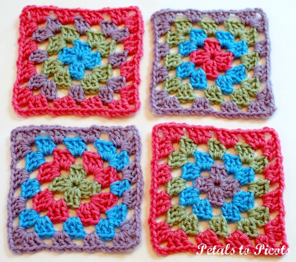 Free Printable Crochet Granny Square Patterns
